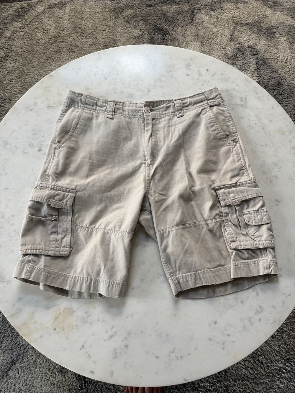 Ditch Plains Light Beige Cargo Shorts